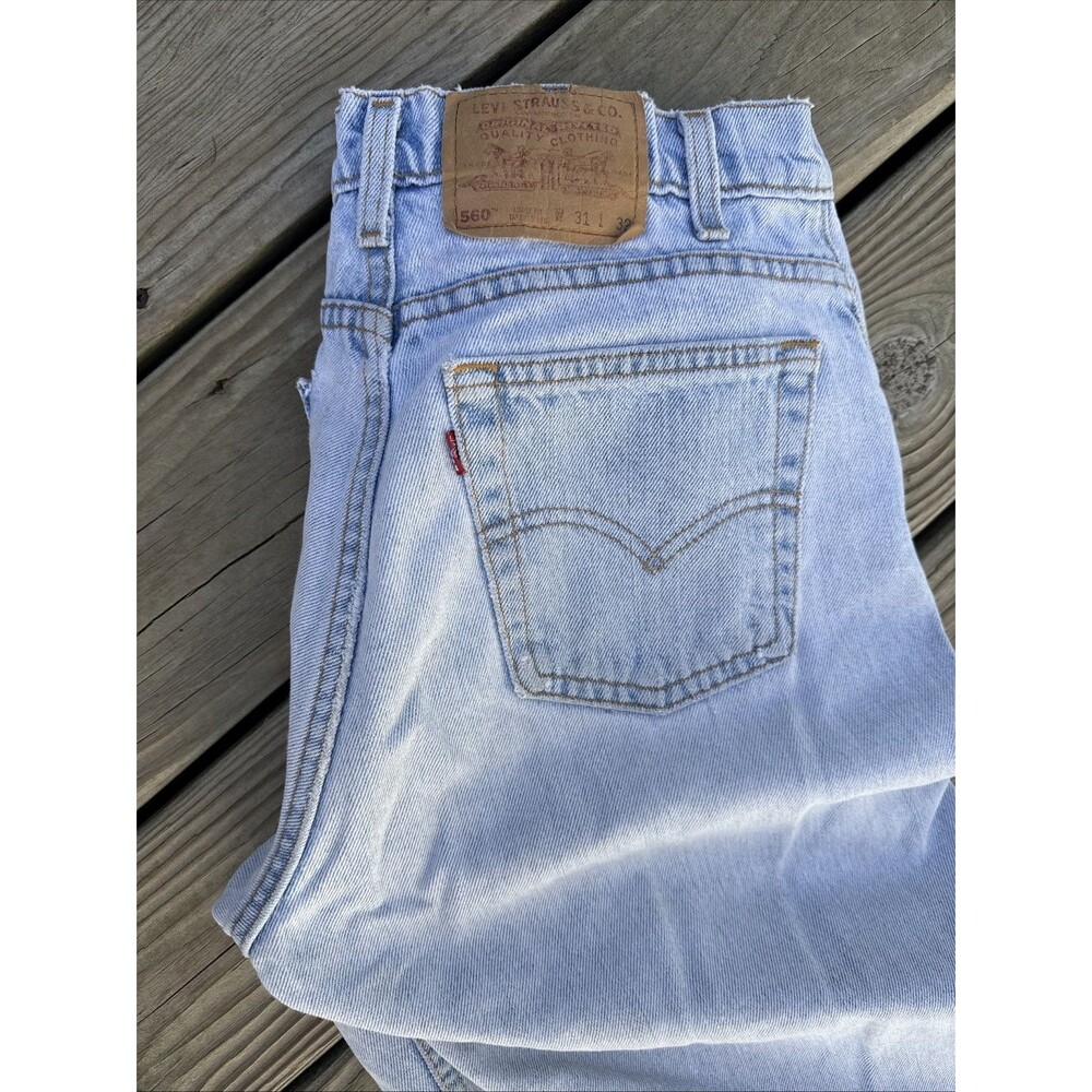 Vintage Levi’s 560 Jeans Mens 31x32 (fit 31x30) Made in USA Nov 1996 Distressed